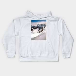 Chamonix Aiguille du Midi Mont Blanc Massif French Alps France Kids Hoodie